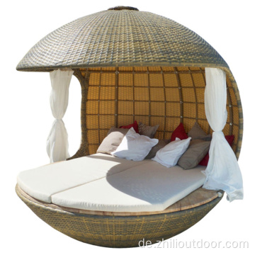 Boho Rattan Furniture Wicker Outdoor -Möbel Tagbett